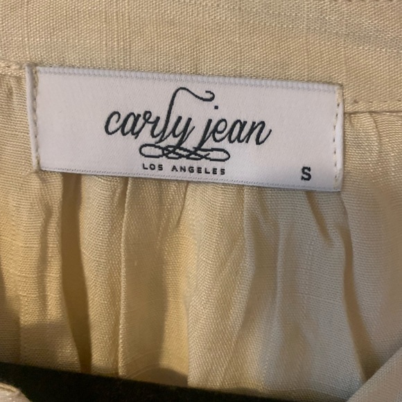 Carly Jean (CJLA) cream linen blouse - Picture 4 of 4